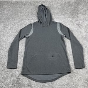 Under Armour Hoodie Mens Extra Small Loose Cold Gear Performance Sweatshirt Gray